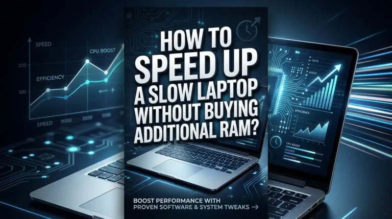 How to Speed Up a Slow Laptop Without Buying Additional RAM?
