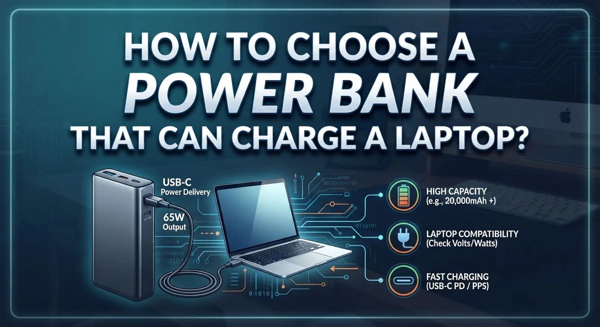 How to Choose a Power Bank That Can Charge a Laptop?